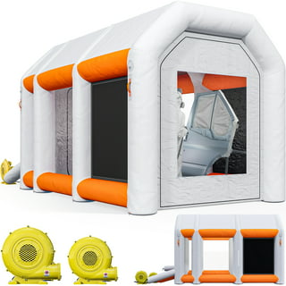 TFCFL Inflatable Spray Painting Tent Portable Car Spray Booth Parking Lot  Tent Car Tent Workstation With Window Spray Booth Cover 