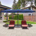 thumbnail image 1 of Dextrus 15FT Double-Sided Patio Umbrella, Large Outdoor Table Umbrella for Patio, Blue, 1 of 5
