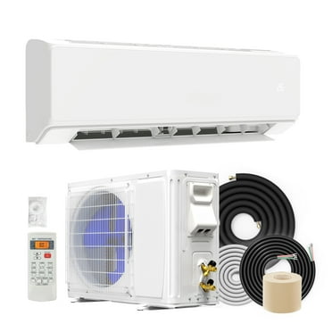 Dextrus 18000 BTU Mini Split Air Conditioner Heat Pump System, Wifi Enabled 21 SEER2 208-230V Ductless AC Cool Up to 1250 Sq. Ft, Compatible with Alexa, R32 Refrigerant & Installation Kit, White