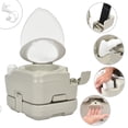 thumbnail image 1 of Dextrus 2.64 Gallon Portable Toilet for RV Travel with Enlarged Bowl, 1 of 7