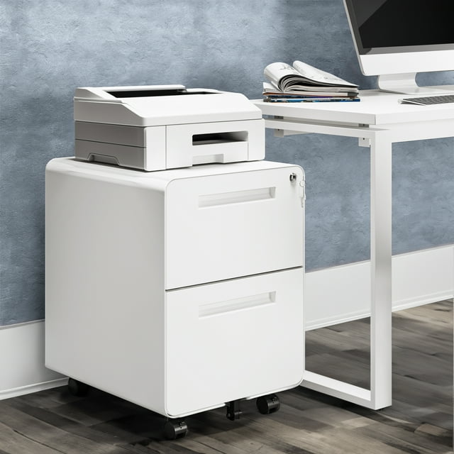 Dextrus 2Drawer Metal File Mobile With Lock, AntiTilt