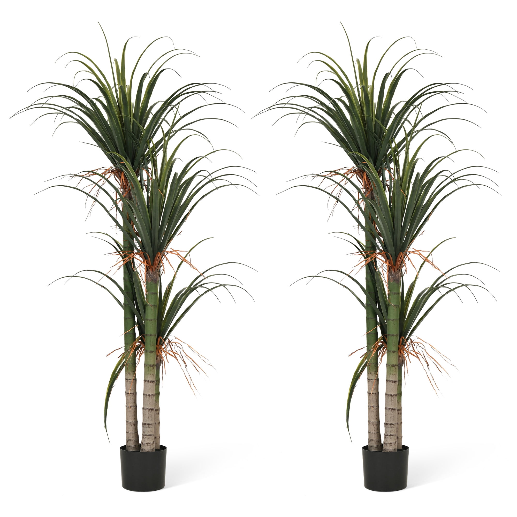 Dextrus 2Pack Artificial Tree with 30 LED Prelit, Artificial Plants