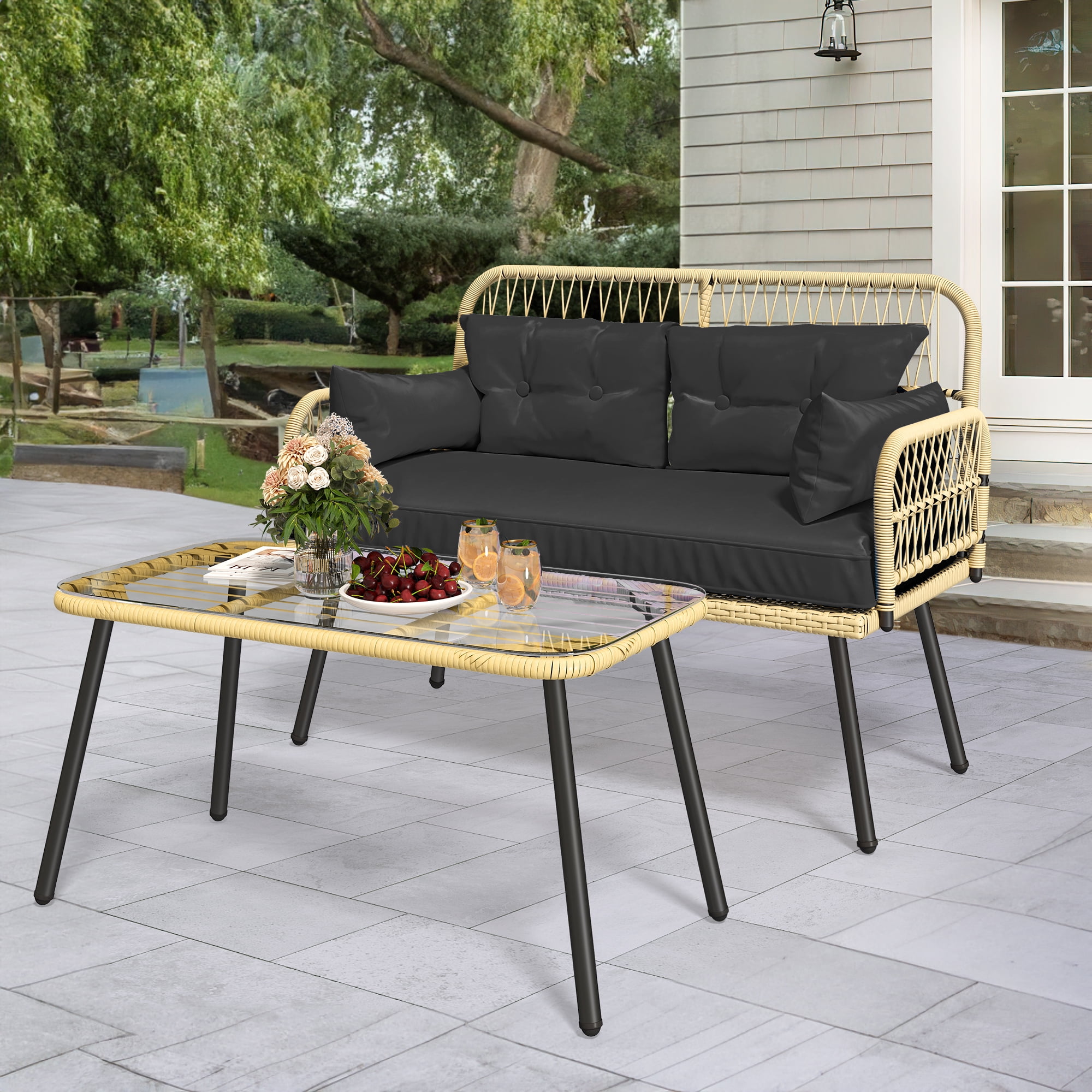 Comfortable rattan garden furniture hotsell