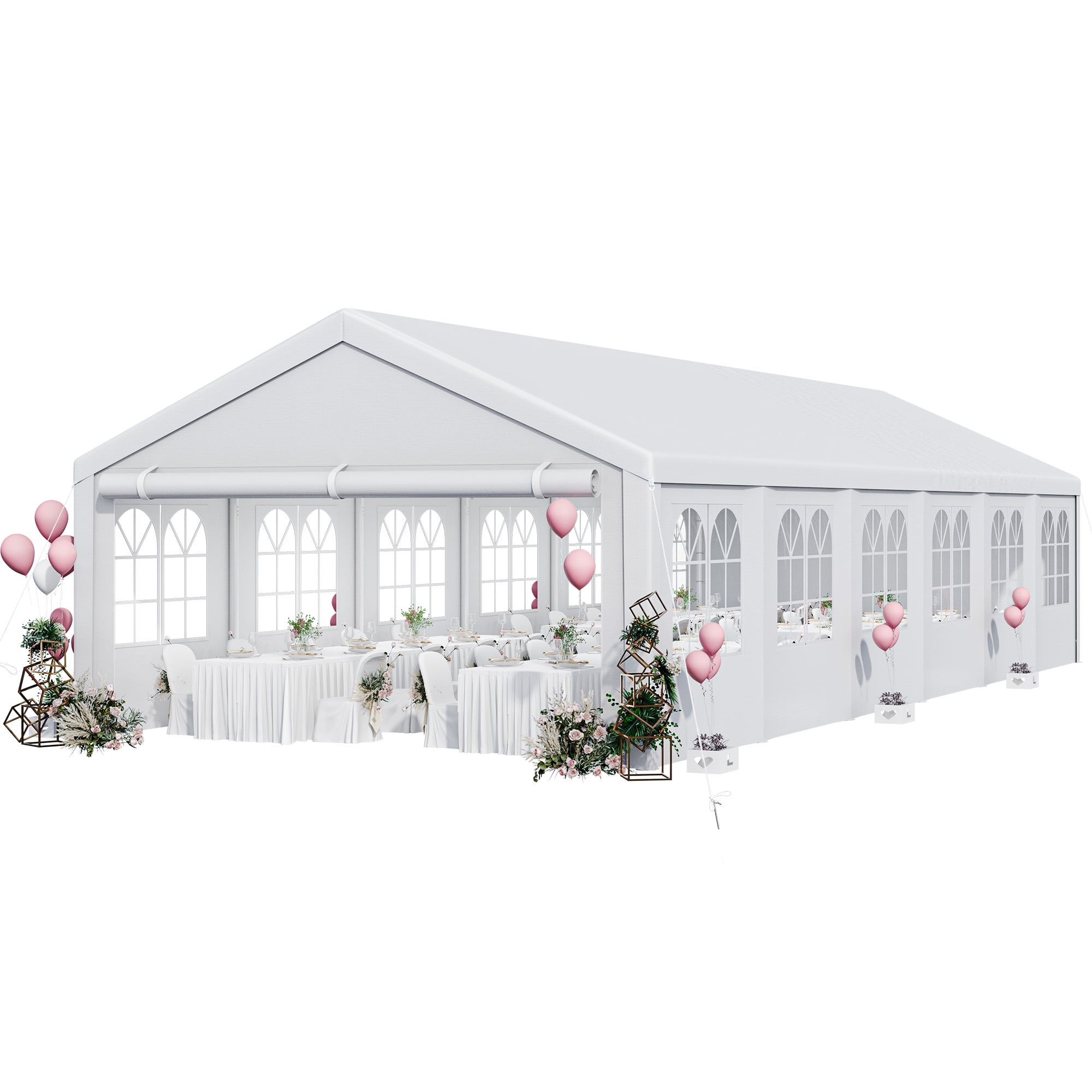 Dextrus 20'x 40' Party Tent Heavy Duty Wedding Tent Outdoor Canopy