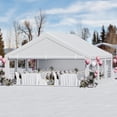 thumbnail image 1 of Dextrus 20x20FT Premium Outdoor Event Party Tent with Galvanized Structure Includes Spacious White Roof, Detachable PVC Sidewalls & 4 Convenient Storage Bags Ideal for Commercial Use, 1 of 5