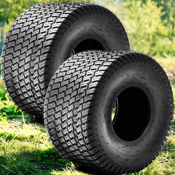 Dextrus 20x8.00-8'' Lawn Mower Tires, Suitable for Lawnmowers, Motorcycles, Garden Tractors, Golf Carts, and Farm Equipment, 4Ply, Set of 2