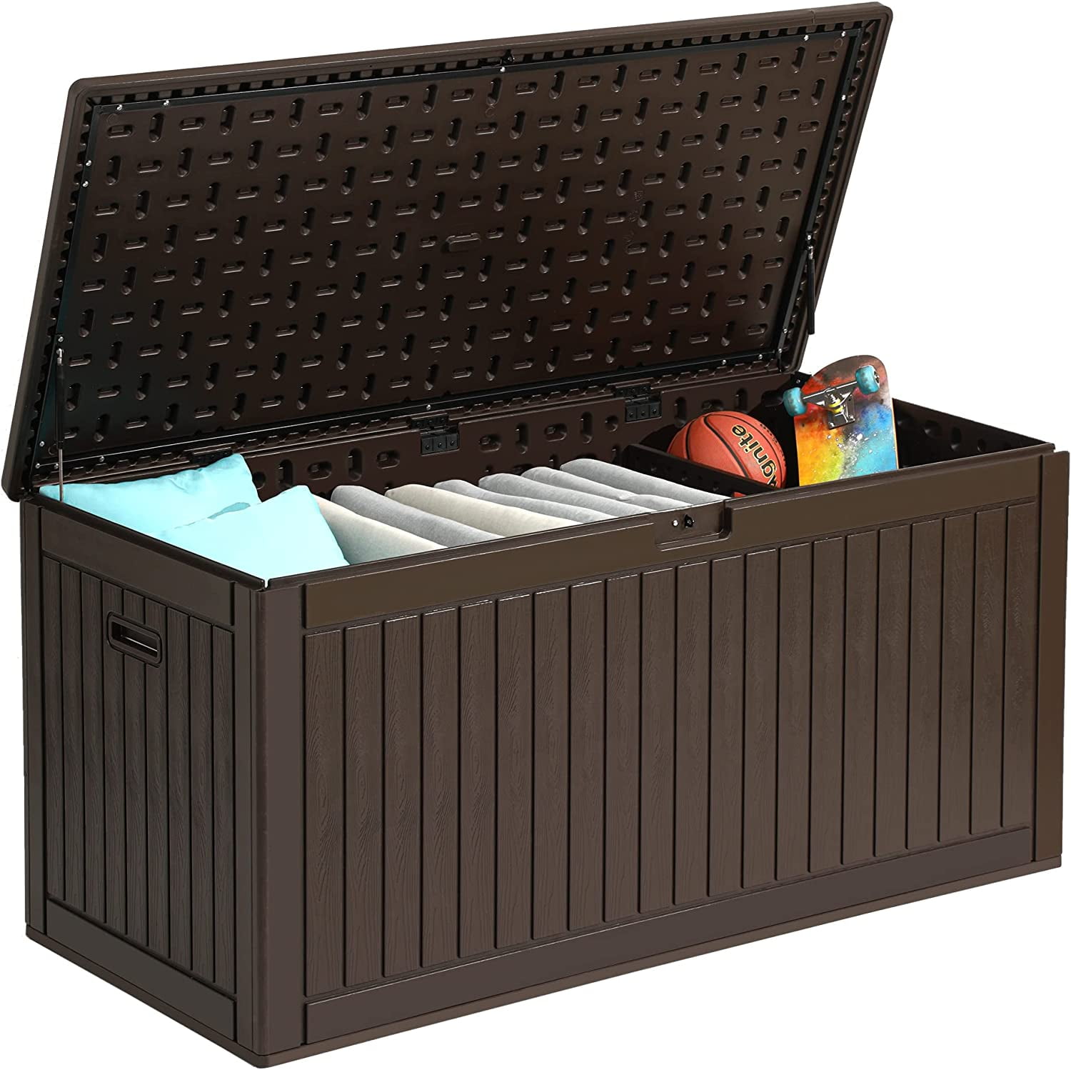 Dextrus 260 Gallon Deck Box, Extra Large Resin Outdoor Storage