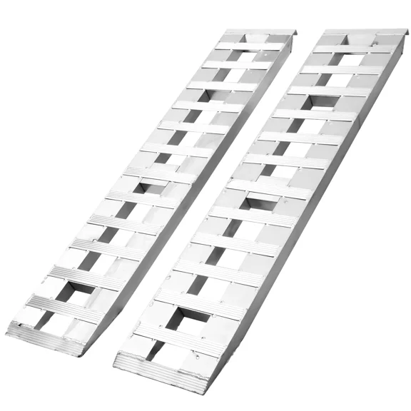 Dextrus 2X 6000lbs 72" x 15" Aluminum Trailer Ramps for Car ATV Truck Auto & Hook Ends 2 Ramps Hauler Knife