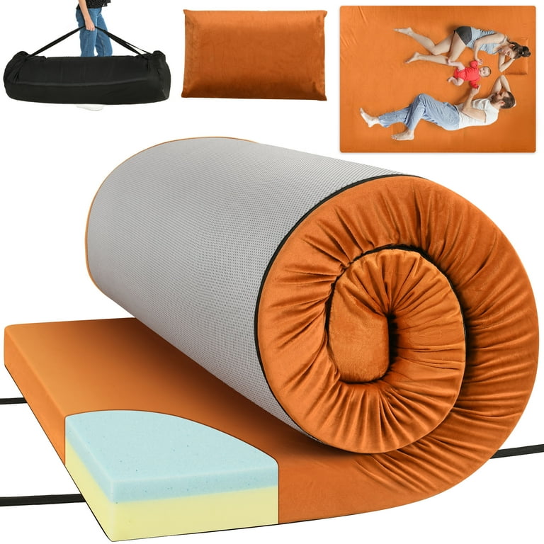 Dextrus inch Memory Foam Camping Pad Futon Mattress Full Thick