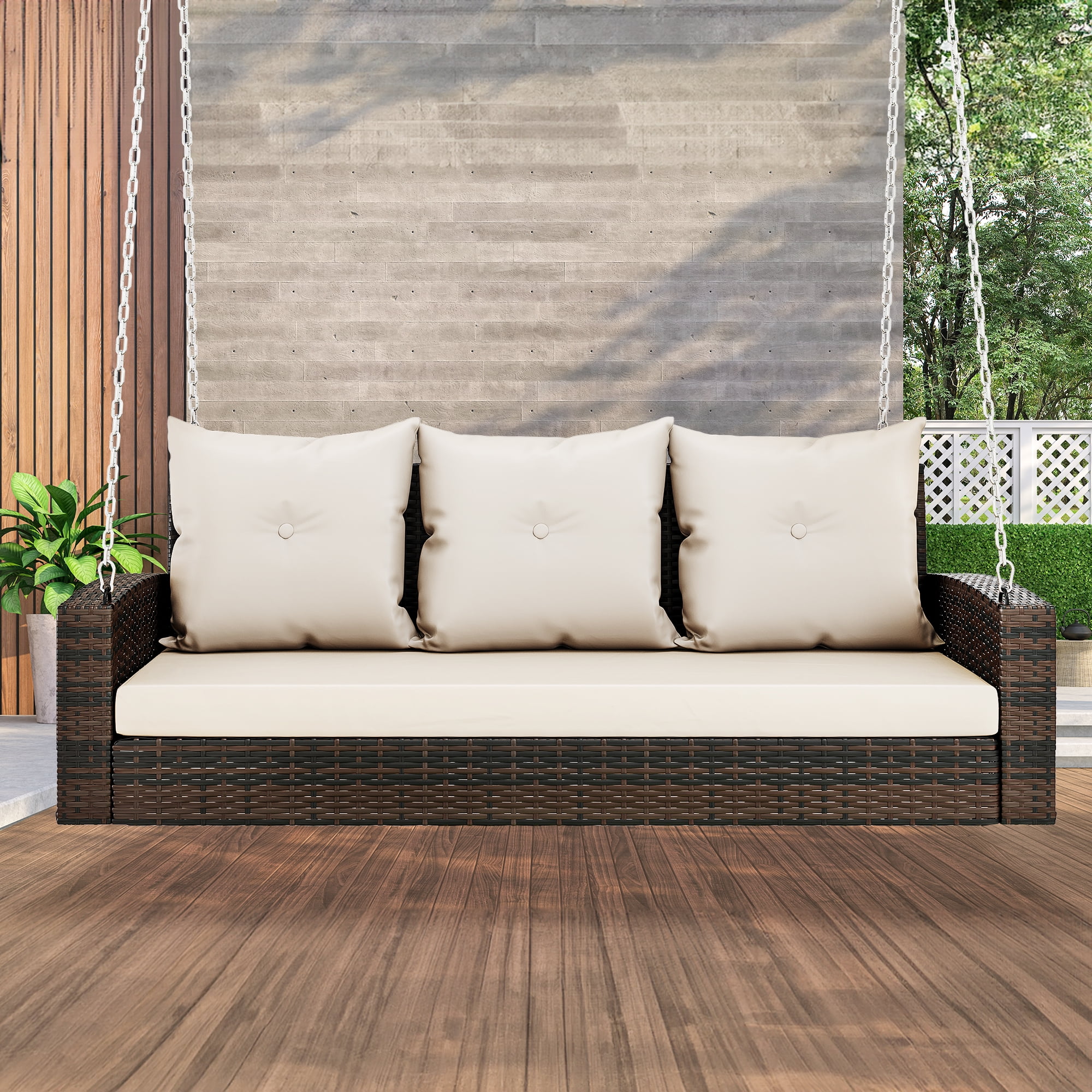 Swinging patio sofa shop