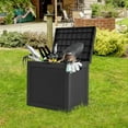 thumbnail image 1 of Dextrus 32-Gallon Resin Deck Box, Black Outdoor Storage, Waterproof & Durable, for Patio & Garden, 1 of 6