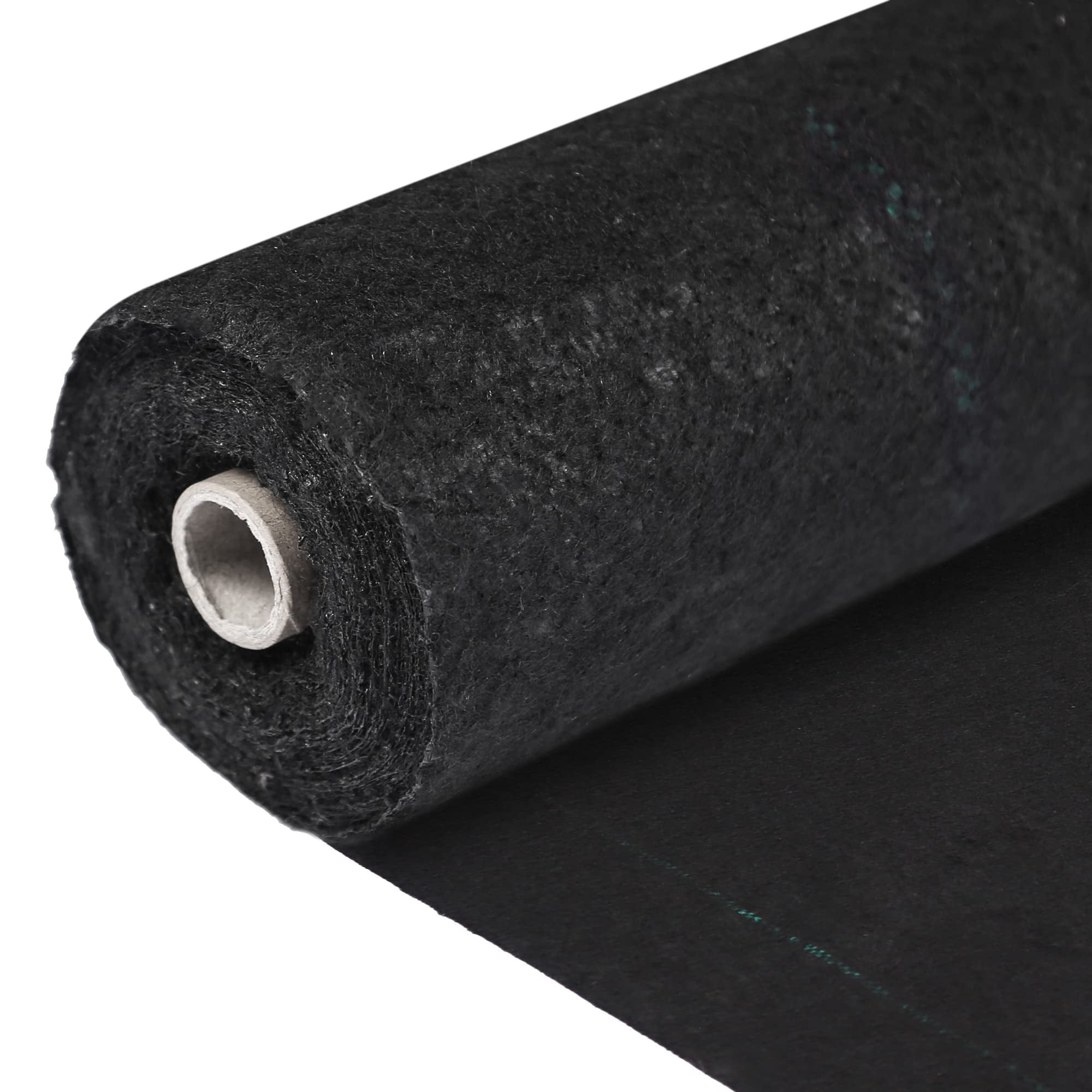 Dextrus 3X100FT Weed Barrier Garden Landscape Fabric Heavy Duty Weed Block Gardening Woven Ground Cover Weeds Control 5oz for Garden Beds, Landscaping, Outdoor Project