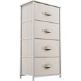 thumbnail image 1 of DEXTRUS 4-Drawer Fabric Dresser,Organizer for Adult for Bedroom, Living Room, Cream White, 1 of 8