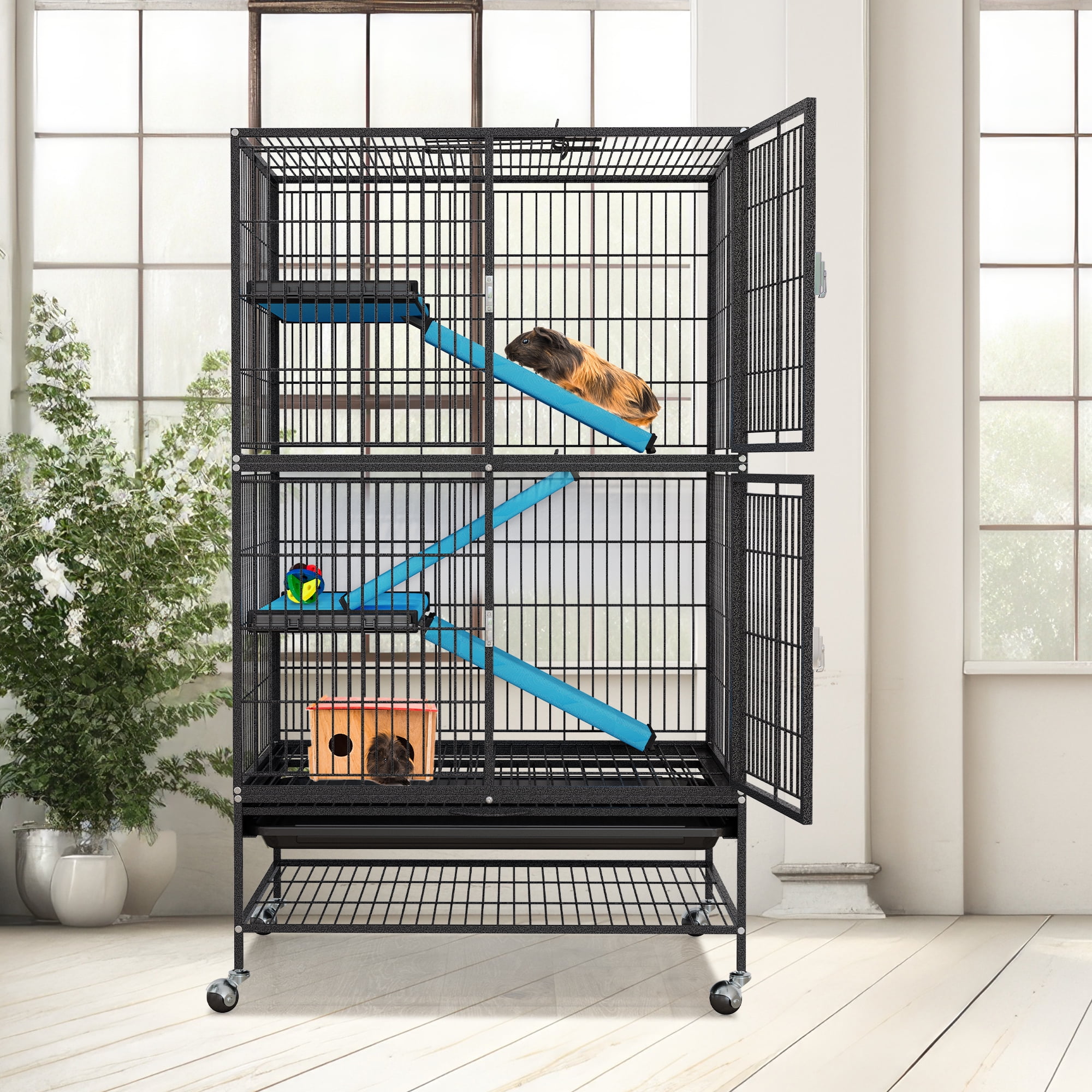 Metal guinea pig cage online