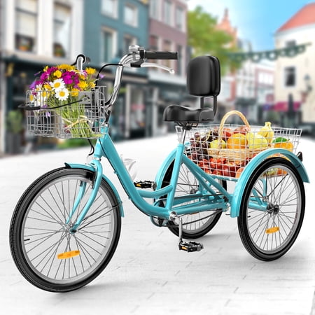 Dextrus 42.91 x 27.16 Inches Mint Green Carbon Steel Tricycles