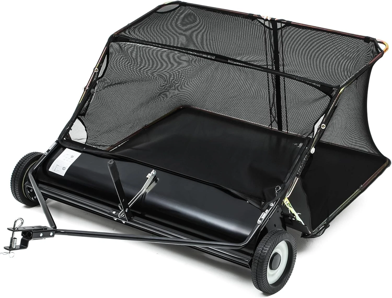 Dextrus 42 in Tow Behind Lawn Sweeper Leaf Collector Sweeper for Lawn 12 Cu FT Capacity