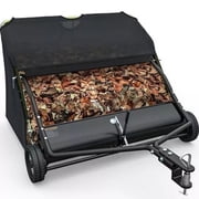 Dextrus 48 Tow Behind Lawn Sweeper Leaf Collector Sweeper for Lawn Grass Sweeper Hopper Garden