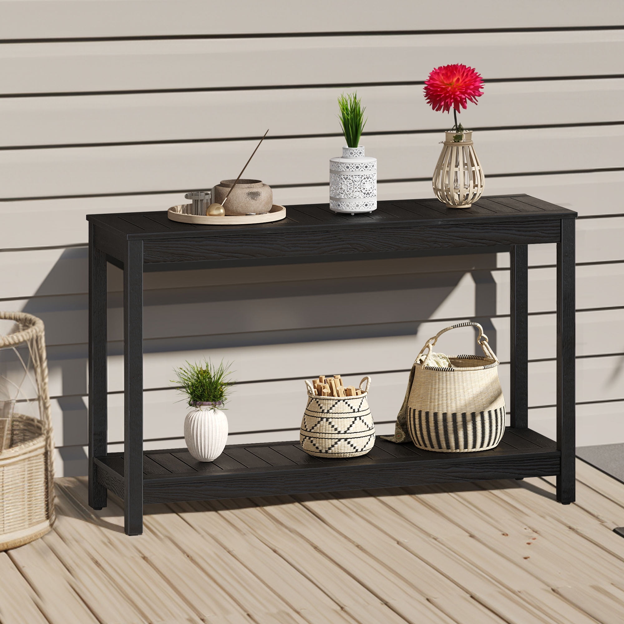 Outdoor entryway table discount