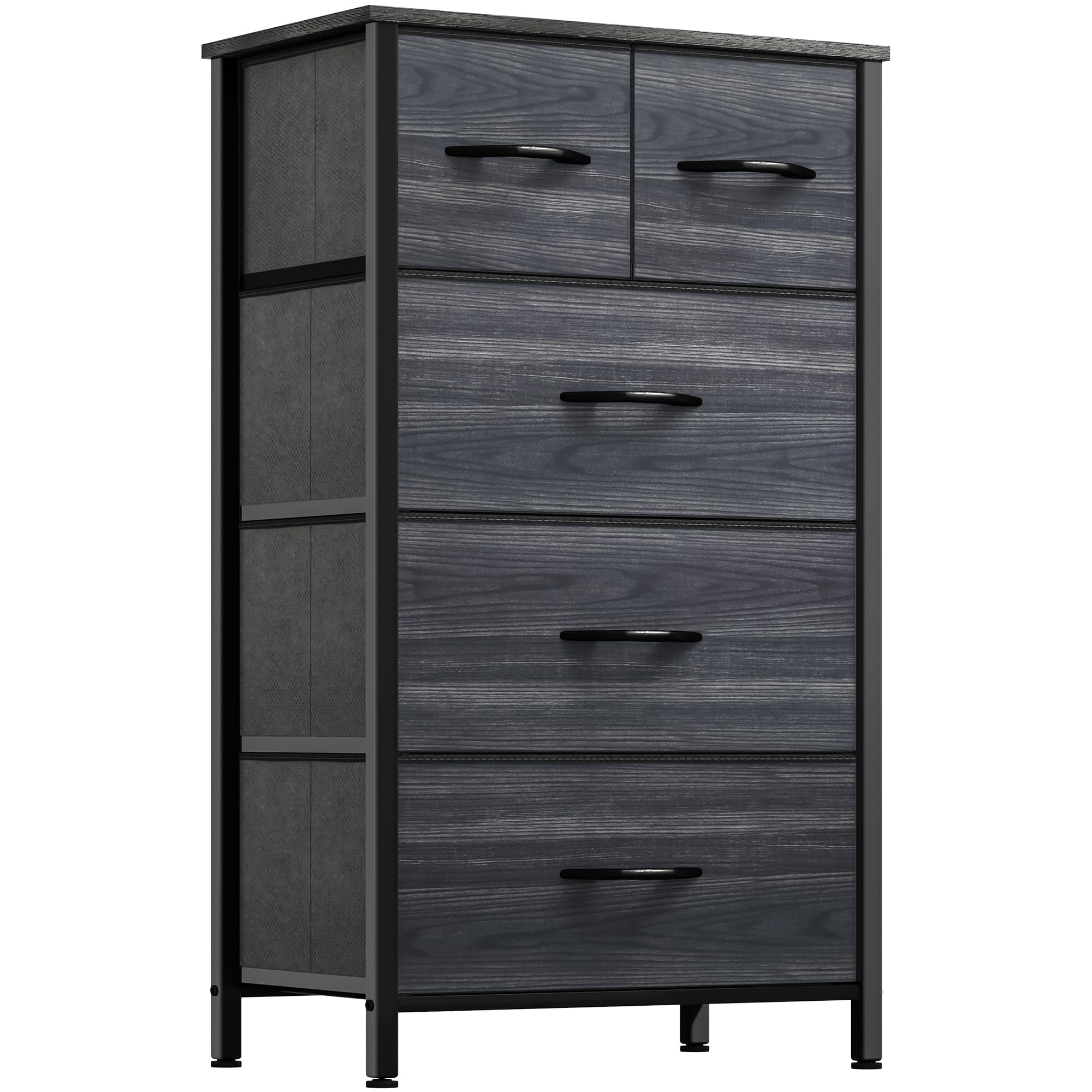 Dextrus 5 Drawer Dresser, Drawers for Clothing, Tall Dresser Drawer ...
