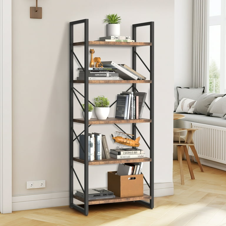 https://i5.walmartimages.com/seo/Dextrus-5-Tier-Bookshelf-Sturdy-Wood-Storage-Bookcase-Shelves-with-Metal-Frame-Plant-Display-for-Living-Room-Office-Rustic-Brown_ab546ce9-0a33-4454-93fe-15b438b746a3.9d56a7ab072a744c0f221459ecd62092.jpeg?odnHeight=768&odnWidth=768&odnBg=FFFFFF