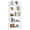 thumbnail image 1 of Dextrus 5-Tier White Bookshelf, Modern Freestanding Bookcase with Open Shelves for Living Room & Home Office, 1 of 12