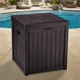 Dextrus 51 Gallon Weatherproof Resin Deck Box ,Outdoor Storage Box for