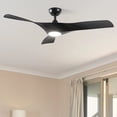 thumbnail image 1 of Dextrus 52" Energy-Efficient Ceiling Fan with  Dimmable LED for All Seasons (Black), 1 of 5