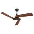 thumbnail image 1 of Dextrus 52" Ceiling Fan without Light,3-Blade Wood Ceiling Fan with Remote Control, Black& Walnut, 1 of 10