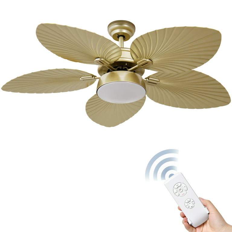 Dextrus 52 Inch Tropical Ceiling Fans With Light And Remote Fan Memory Function 3 Sd Lights Colors Changing 6 Blades Energy Efficient For Outdoor Indoor Com