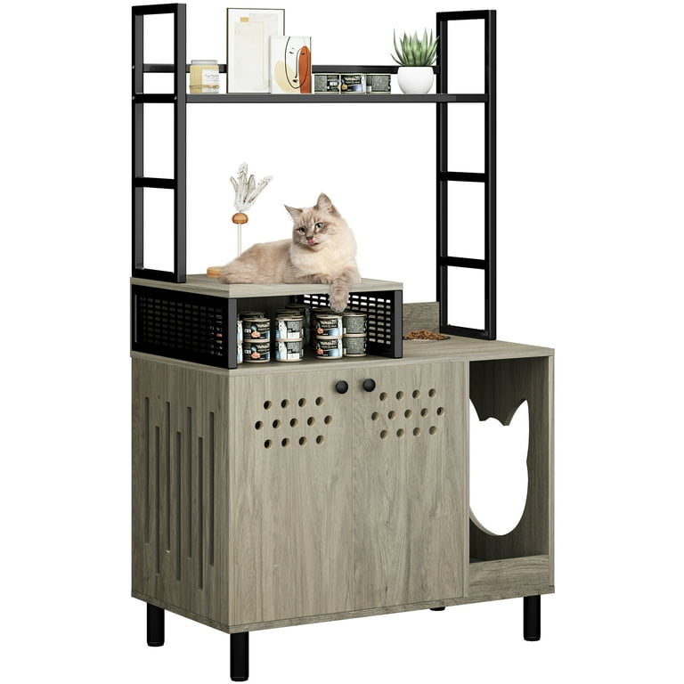 Tall fashion cat litter box furniture