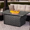 thumbnail image 1 of Dextrus 57'' Rectangular Propane Gas Fire Pit Table, 50,000 BTU Gas Fire Pit Heater Outdoor Firetable With Cover,Ignition Systems, 1 of 6