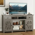 thumbnail image 1 of Dextrus 59" Farmhouse TV Stand with Storage for Living Room, Entertainment Center for up to 65" TV, Washed Gray, 1 of 9