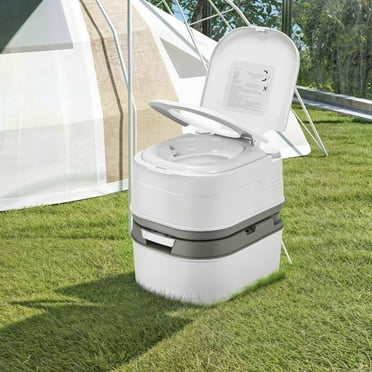 DEXTRUS 6.34 Gallon Portable Toilet, Indoor Outdoor Camping Porta Potty Boat RV Toilet