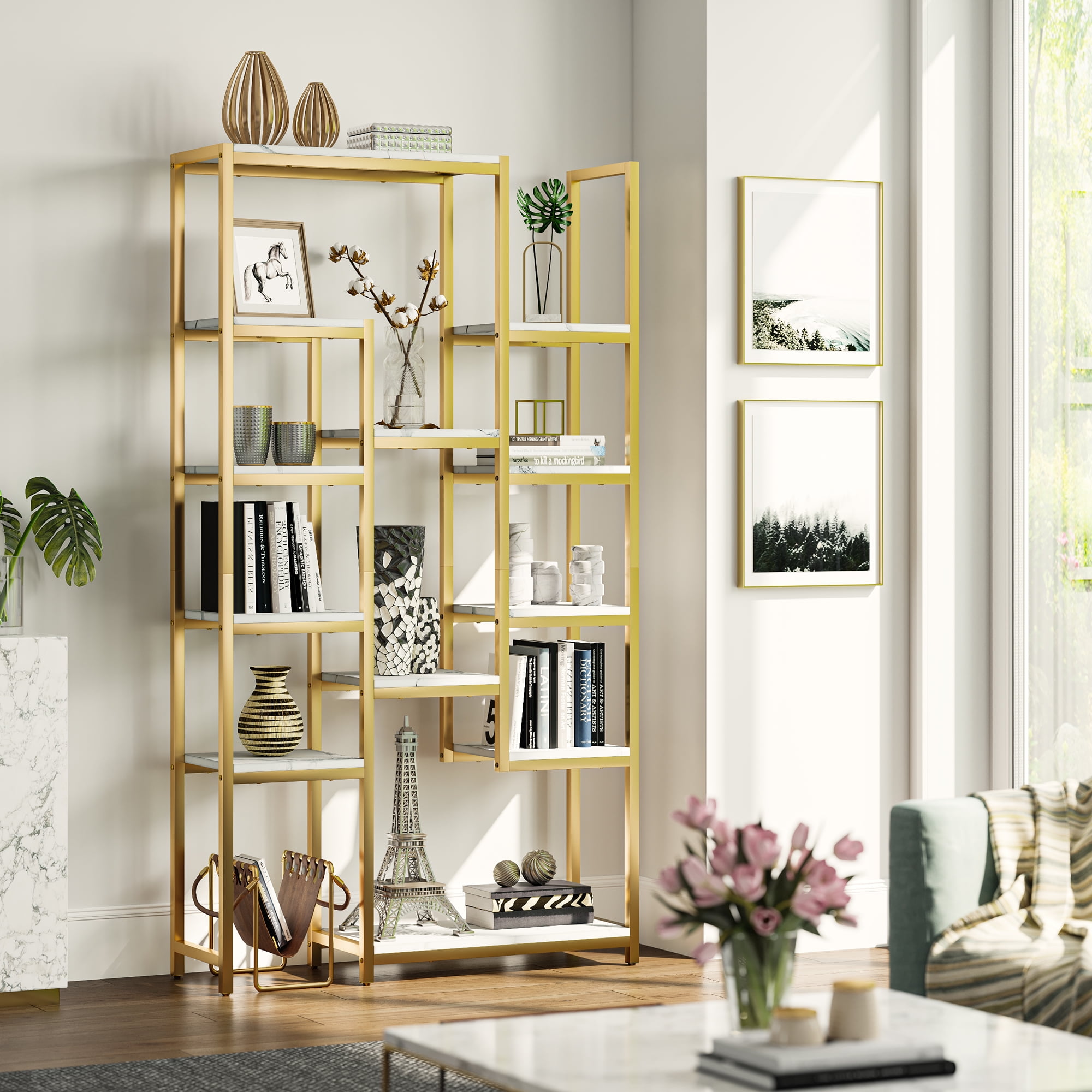 https://i5.walmartimages.com/seo/Dextrus-6-Tier-Gold-Bookshelf-71-Tall-Modern-Free-Standing-Bookshelf-12-Shelf-Bookcase-Faux-Marble-Open-Display-Storage-Book-Shelves-Living-Room-Bedr_c147ac6f-3e07-4a40-a3cd-3557773a2a36.4650d7180db44ed4ec69b7abb26ed1cc.jpeg