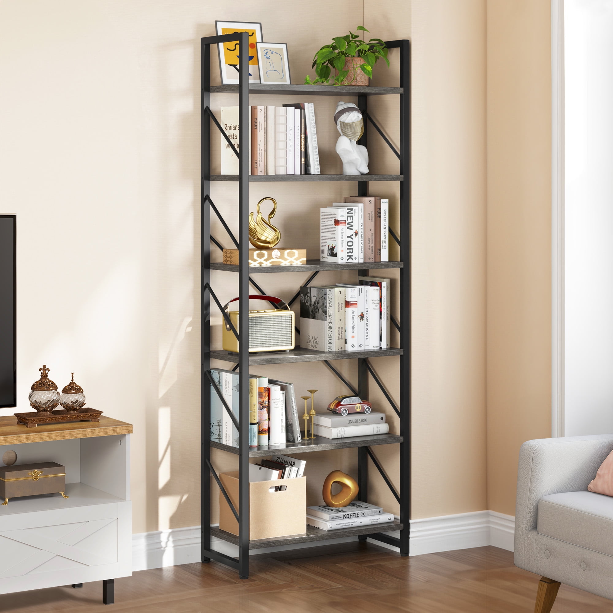 Ladder bookcases 2024 & standing shelves