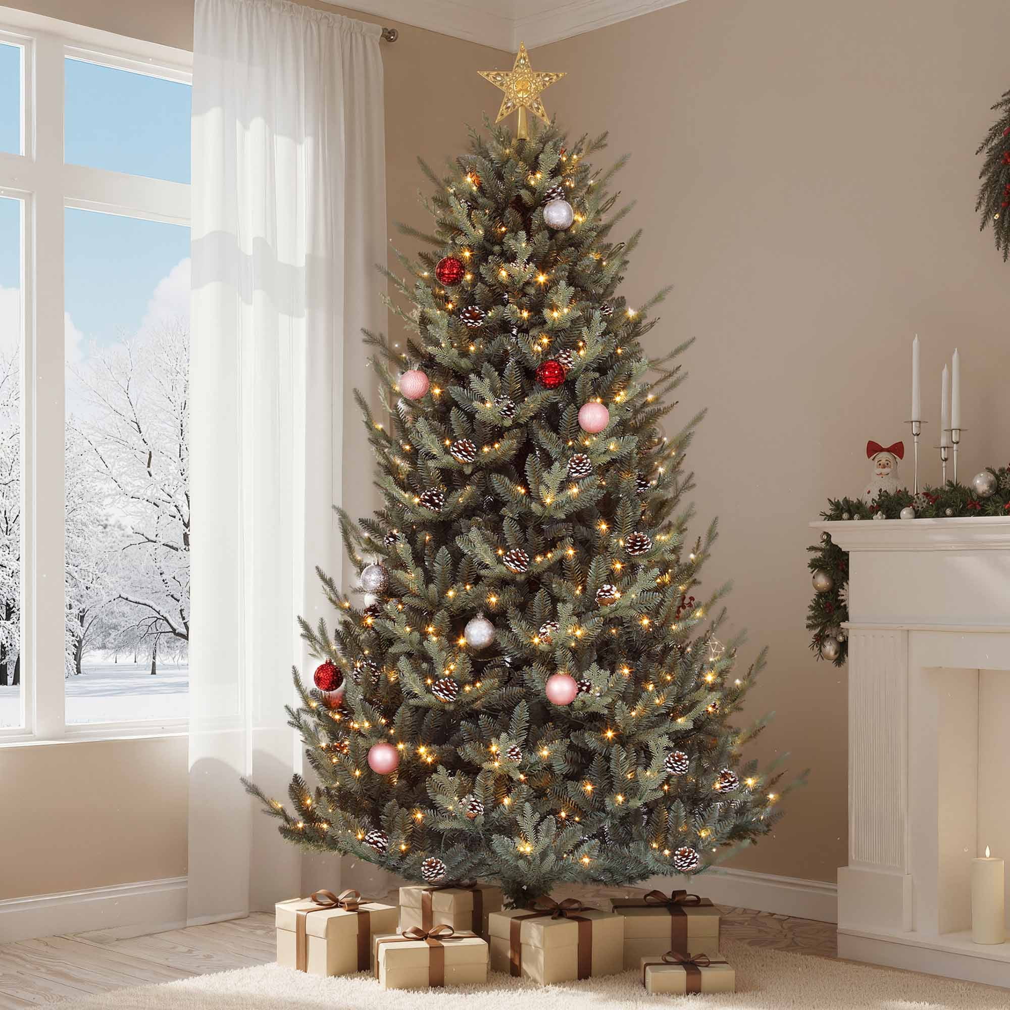 dextrus-6-ft-prelit-spruce-christmas-tree-with-35-pine-cones-hinged