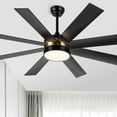 thumbnail image 1 of Dextrus 60 inch Modern LED Outdoor/ Indoor Ceiling Fan with Remote Control, 1 of 13