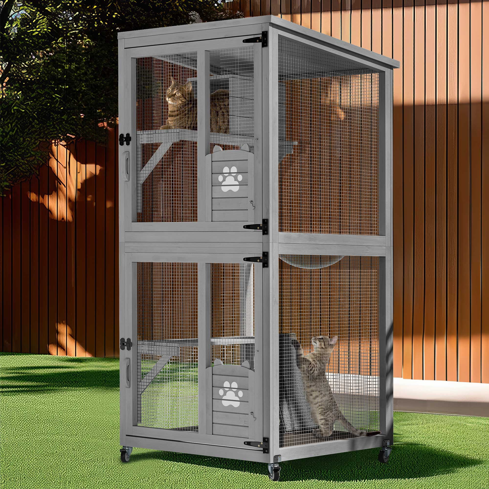 Stunning Large Parrot Enclosures With Wheelbarrow System And Scratching Posts image
