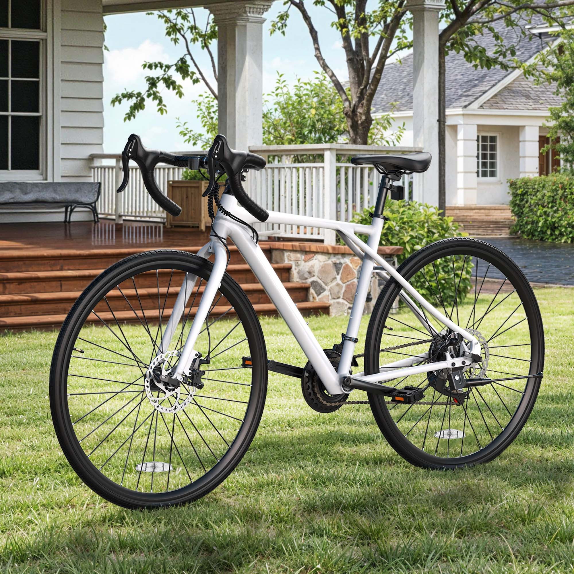 Dextrus 700C Road Bike, 21 Speed Commuter Bicycle for Men