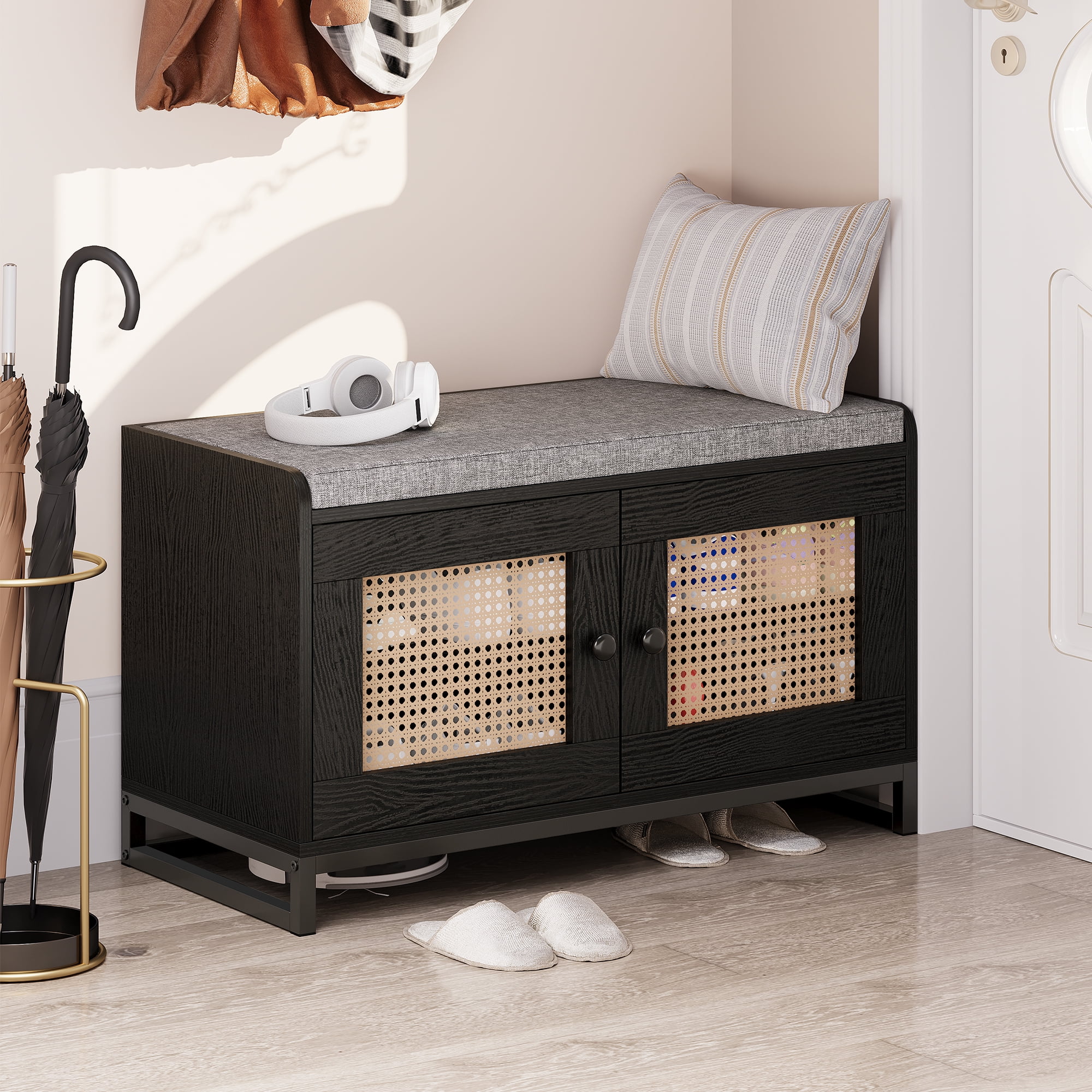 Dextrus 8 Pair Shoe Storage Bench Shoe Rack Cabinet Stool