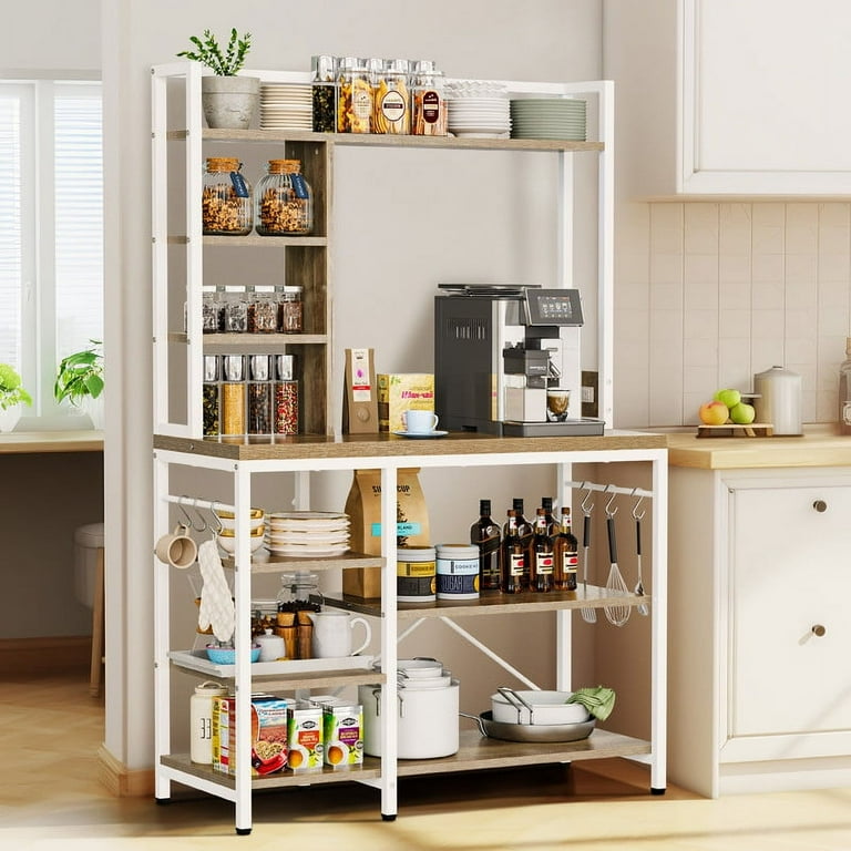 Dextrus 8 Tier Kitchen Bakers Rack with Power Outlets, 39