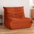 thumbnail image 1 of Dextrus Bean Bag Chair with High Back, Giant Lazy Floor Sofa for Adult, Single Comfy Togo Sofa with Memory Foam, Brown, 1 of 10