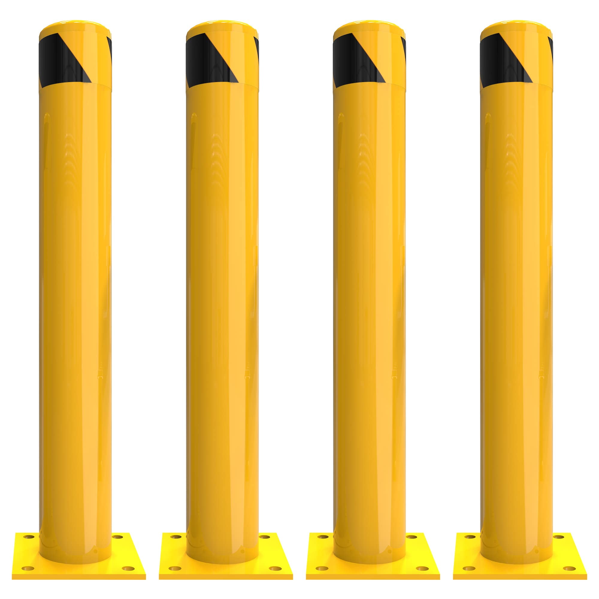 Dextrus Bollard, 36" Bollard Post, Safety Bollards for Warehouse
