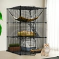 Dextrus Cat Cage Cat Enclosures Cat Kennel with Extra Large Hammock for 12 Cats, Ferret