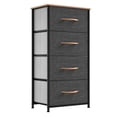 thumbnail image 1 of Dextrus Chest 4 Drawers Bedside Dresser Furniture Organizer for Bedroom Office, Dark Gray, 1 of 6