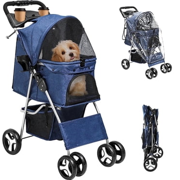 Pet Stroller For Small Dogs Petsite 3-In-1 Pet Stroller With Removable Car Seat Carrier 4 Swivel Car Seat