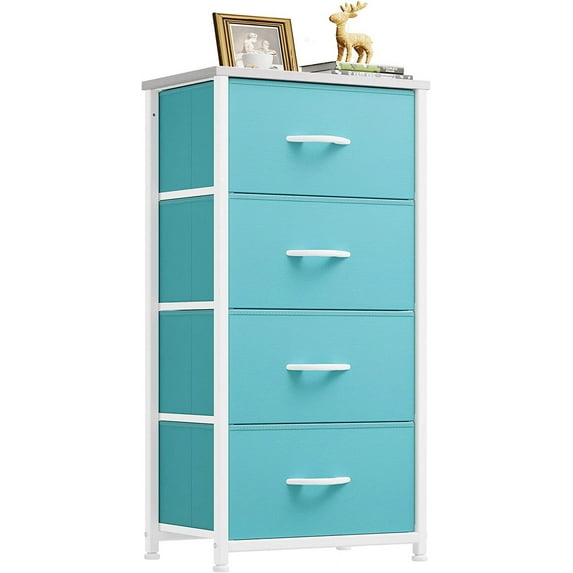 Dextrus Dresser with 4 Drawers - Storage Tower Unit for Bedroom, Living Room,Light Green