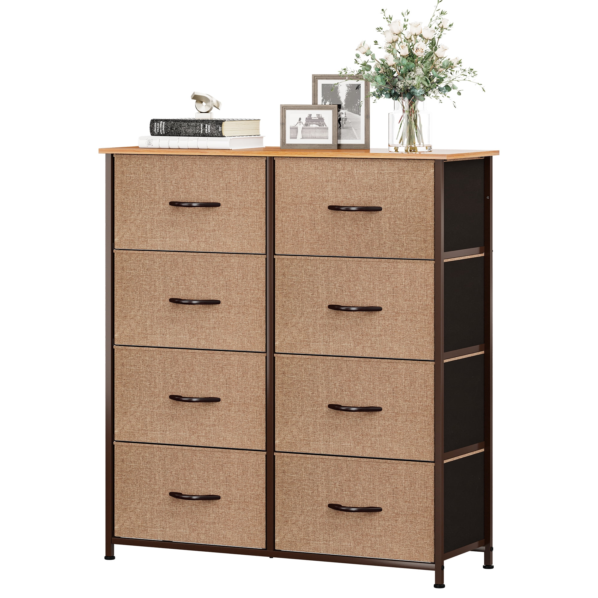 Dextrus Dressers for Bedroom, 8 Drawer Fabric Storage Dresser for