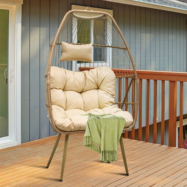 Dextrus DualPurpose Egg Chairs with Stand Hanging Swing Chairs for