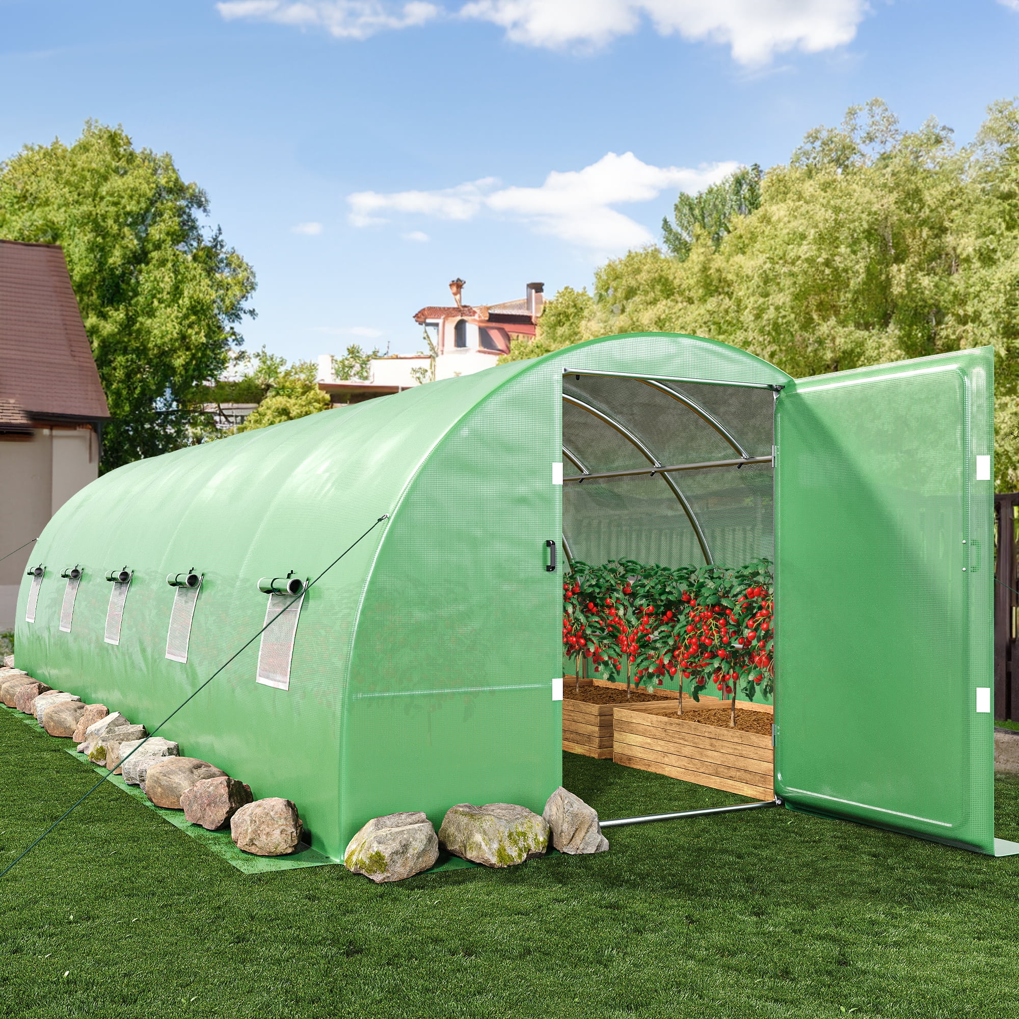 Dextrus Extra Large HeavyDuty Greenhouse Dimensions of 26x10x7ft